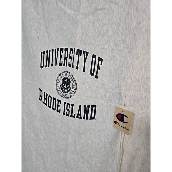 CHAMPION LOGO SWEATSHIRT BLANKET UNIVERSITY OF RHODE ISLAND Size 60" x 72" - Picture 8 of 11